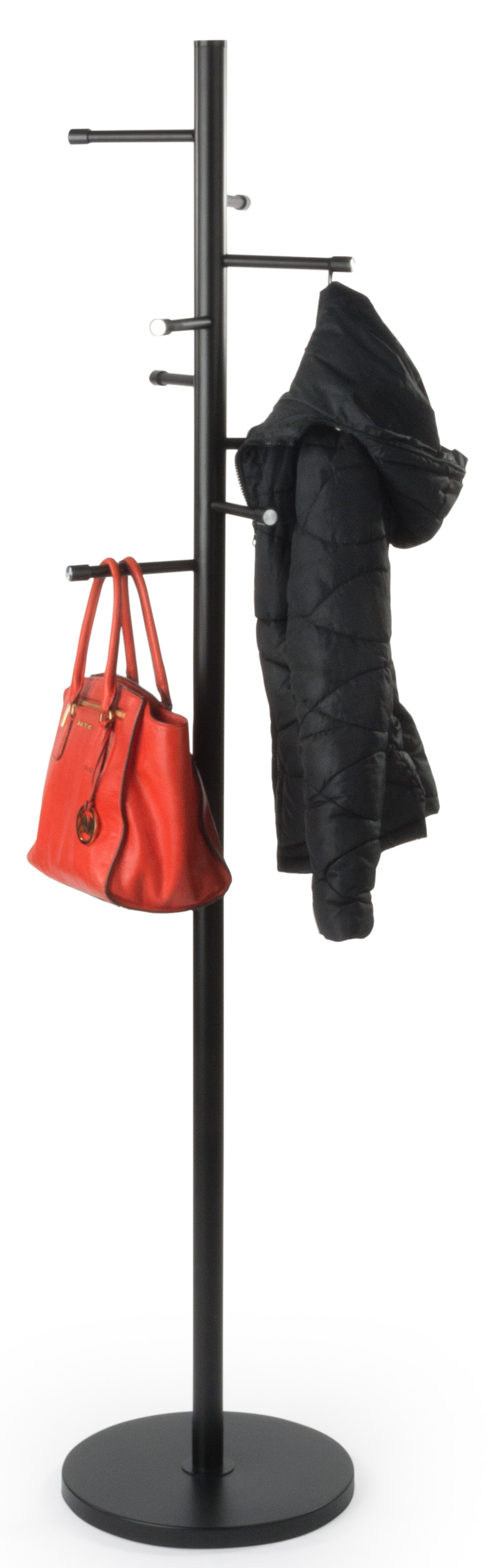 Job Jacket Rack Office Coat Rack | 8 Straight Hooks | Displays2Go