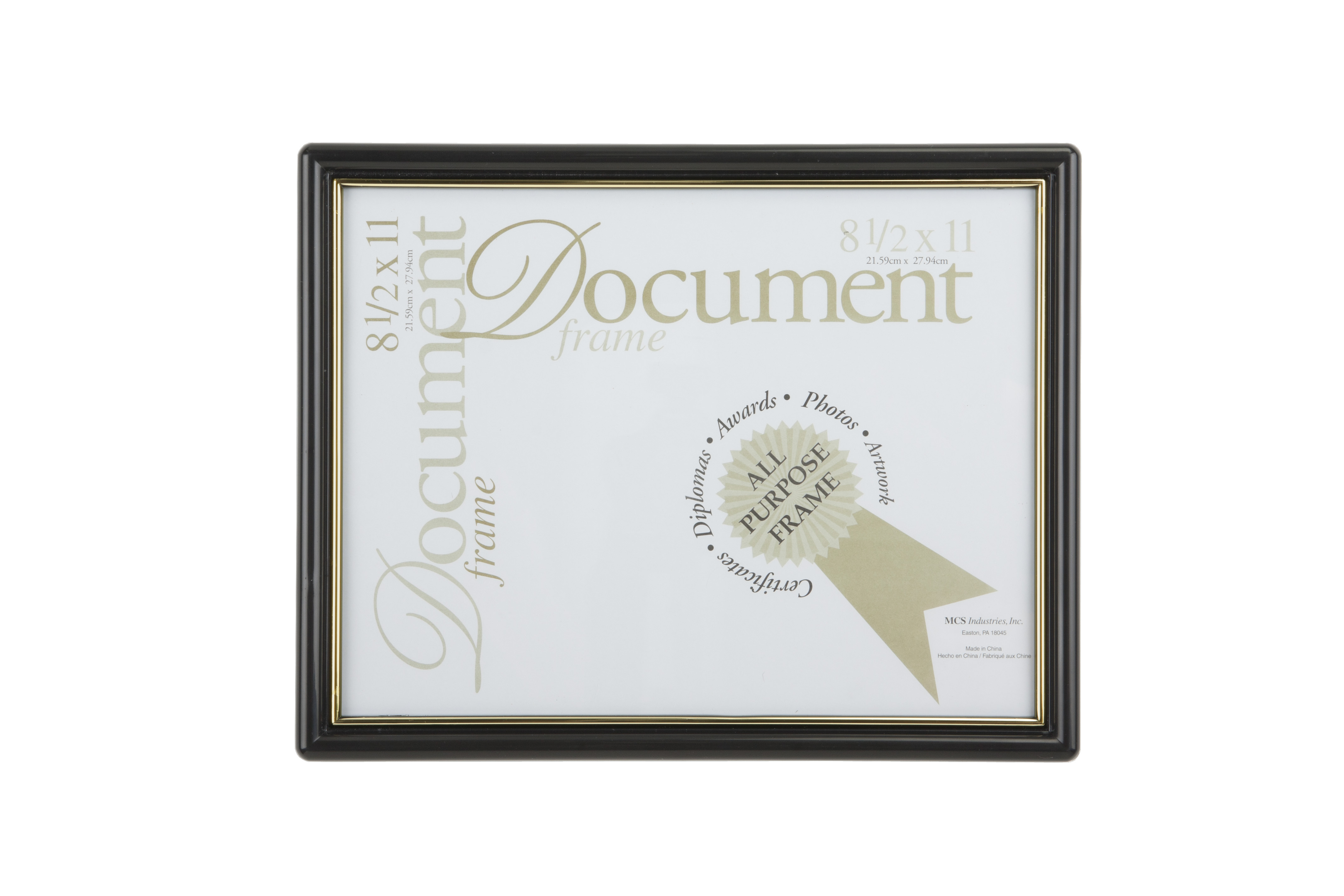 Certificate Holders | Black & Gold Accents - Wall Mount | Displays2Go