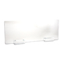 Clear acrylic cubicle extender with 0.25" thick material 