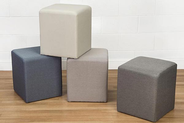 Foam seating cubes for office cubicles