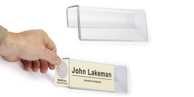 Acrylic cubicle name plate hangers
