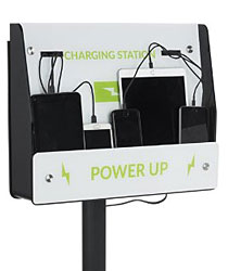 Custom Graphic Community Charging Kiosks