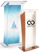lecterns with custom printing 