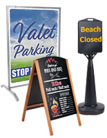 Sidewalk Signs with Custom-Printed Graphics