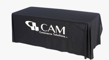 Rectangular Trade Show Table Cloths | Loose & Fitted Styles