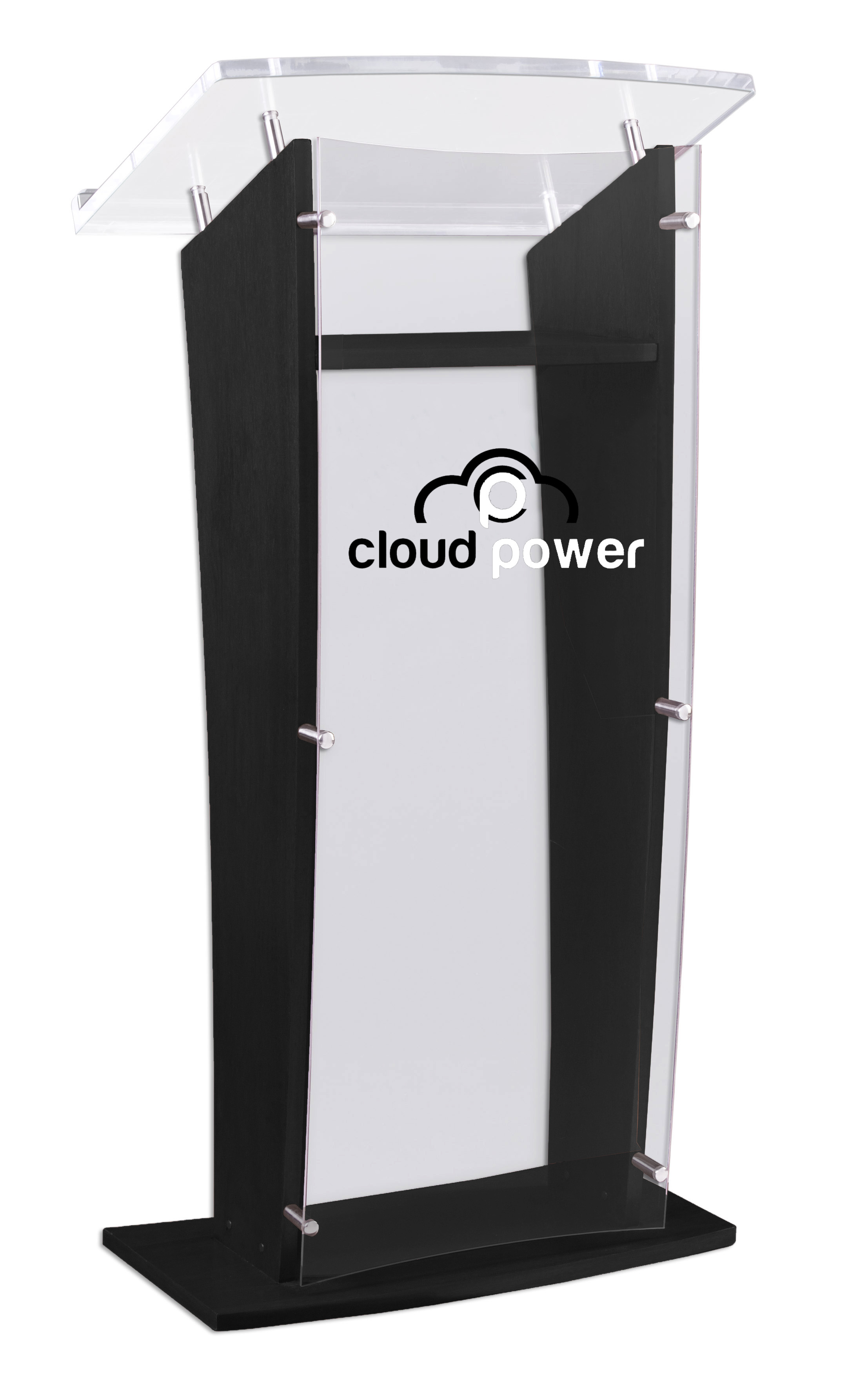 Printed Public Speaking Stand | 14” x 14” Vinyl Imprint Area | Displays2Go