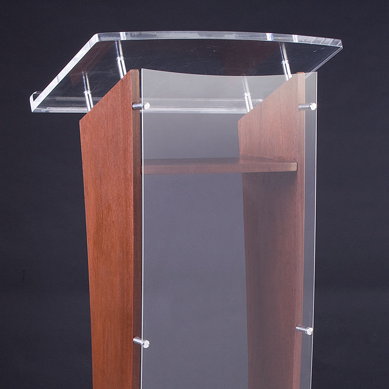 Standoffs not only hold this podium together, but also create interesting accents
