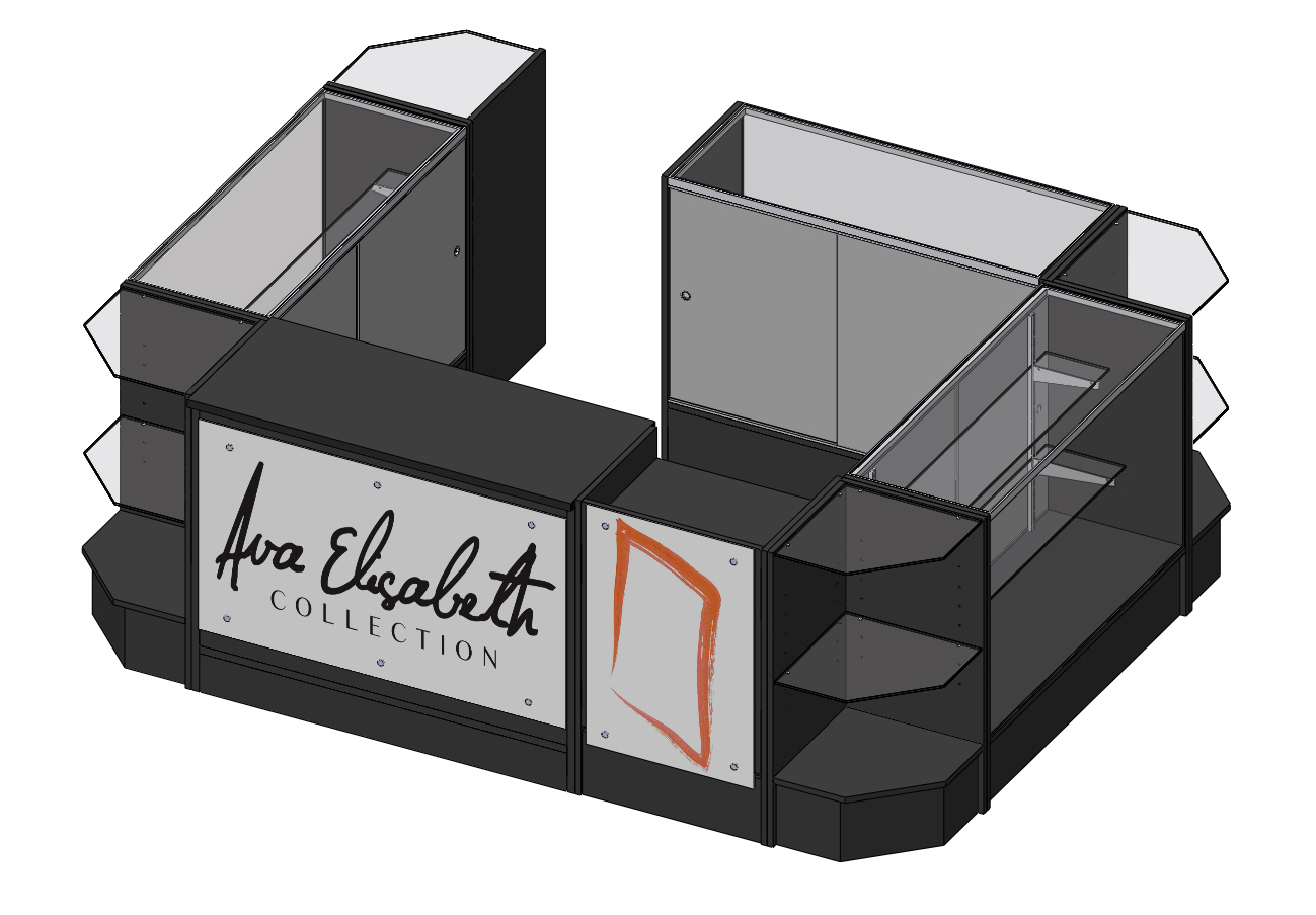 Store Counter Setup with Custom Printed Graphic Panels | Displays2Go