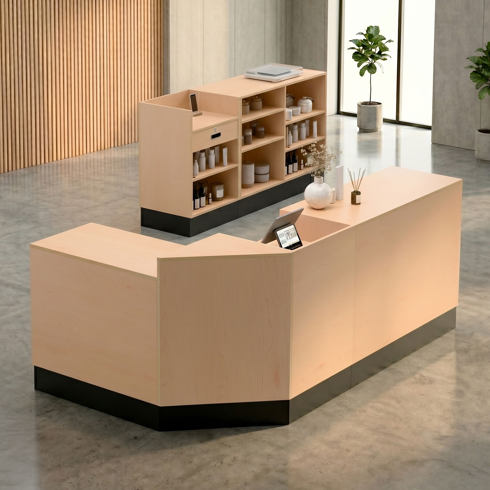 36" Sales Counter, ADA-Compliant, Open Storage - Image 4