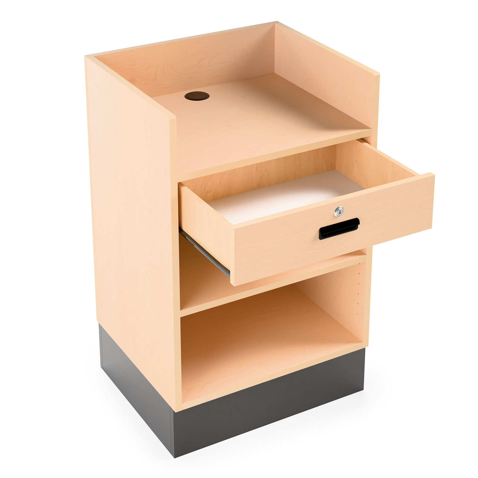 Recess Patform Railing Register Stand with Recessed Top | Displays2Go