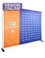 Back drop banner with dye sublimation printing