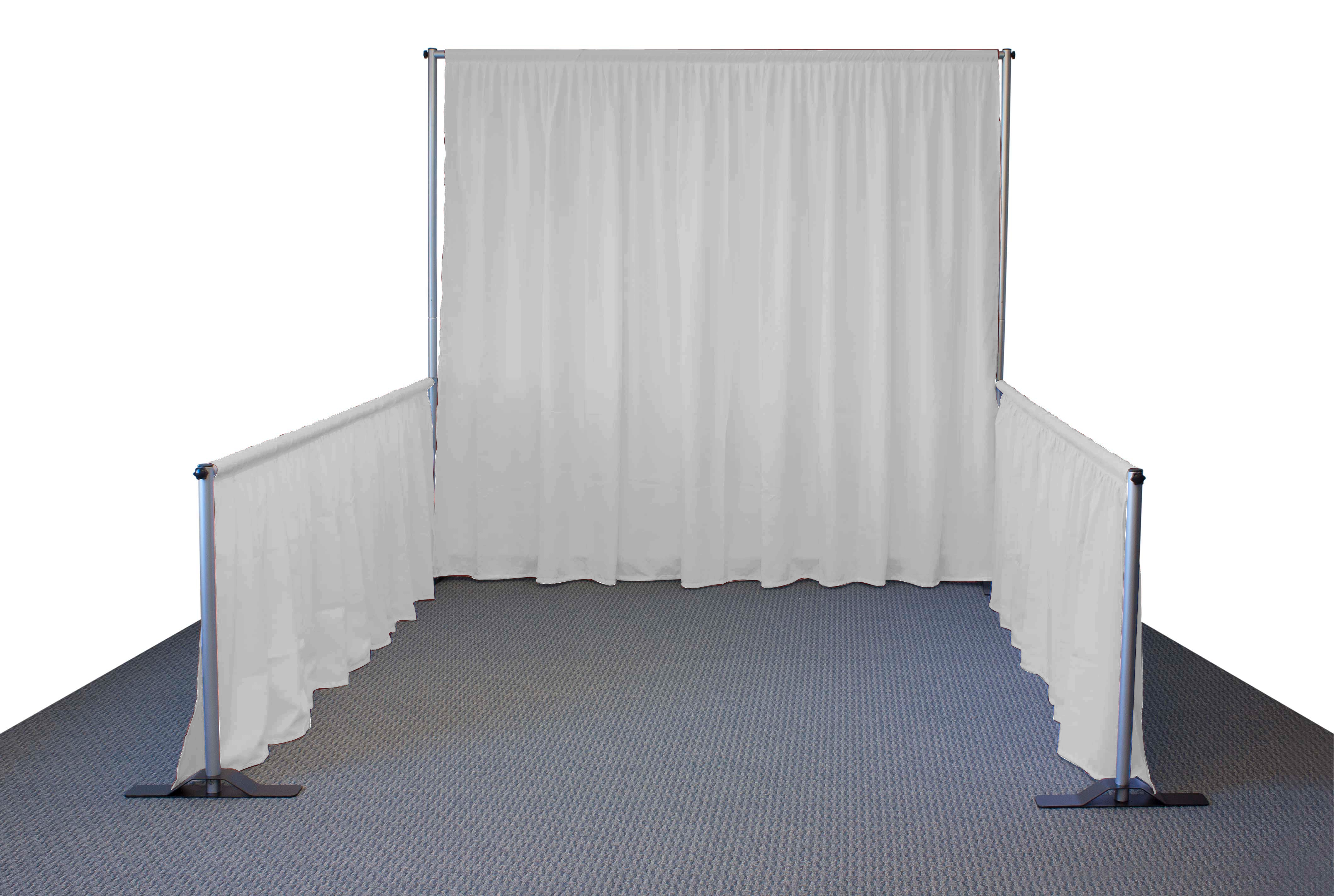 Trade Show Pipe and Drape Booth - 10'w | Displays2Go