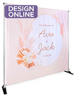 Back drop banner with recyclable fabric construction