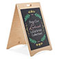 A-frame chalkboard with simple flat-pack design