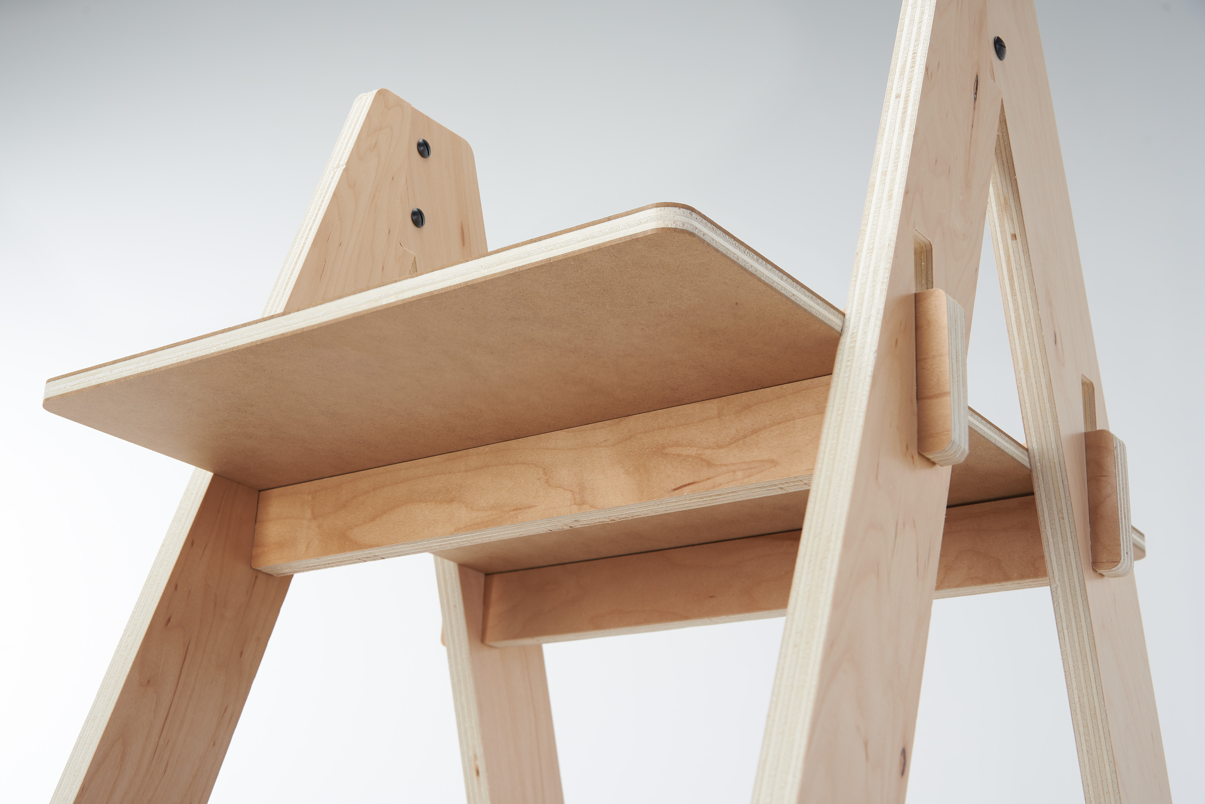 47 x 65.25 Multi-Tier Shelving Display, Floor Standing, Collapsible Design - Natural - Image 7
