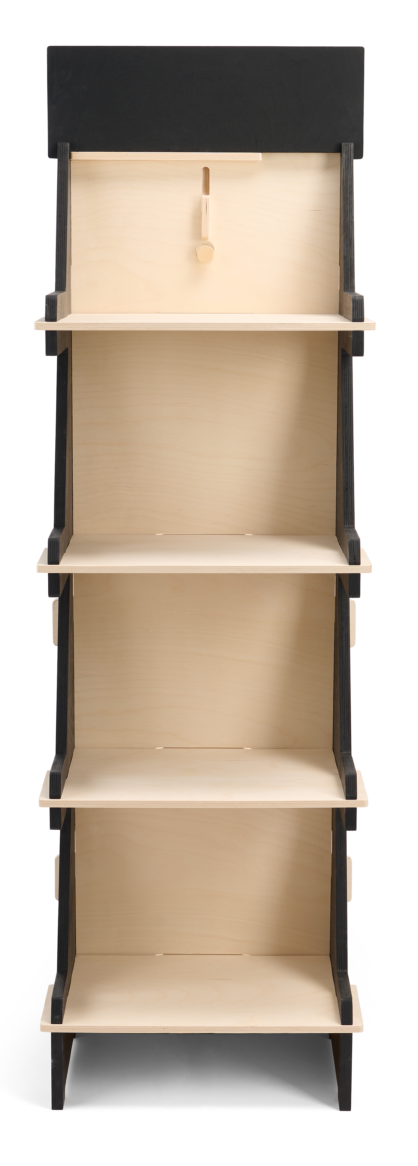 68 x 65 Clothing Rack with Shelves, Floor Standing, Eco-Friendly - Black/Natural - Image 5