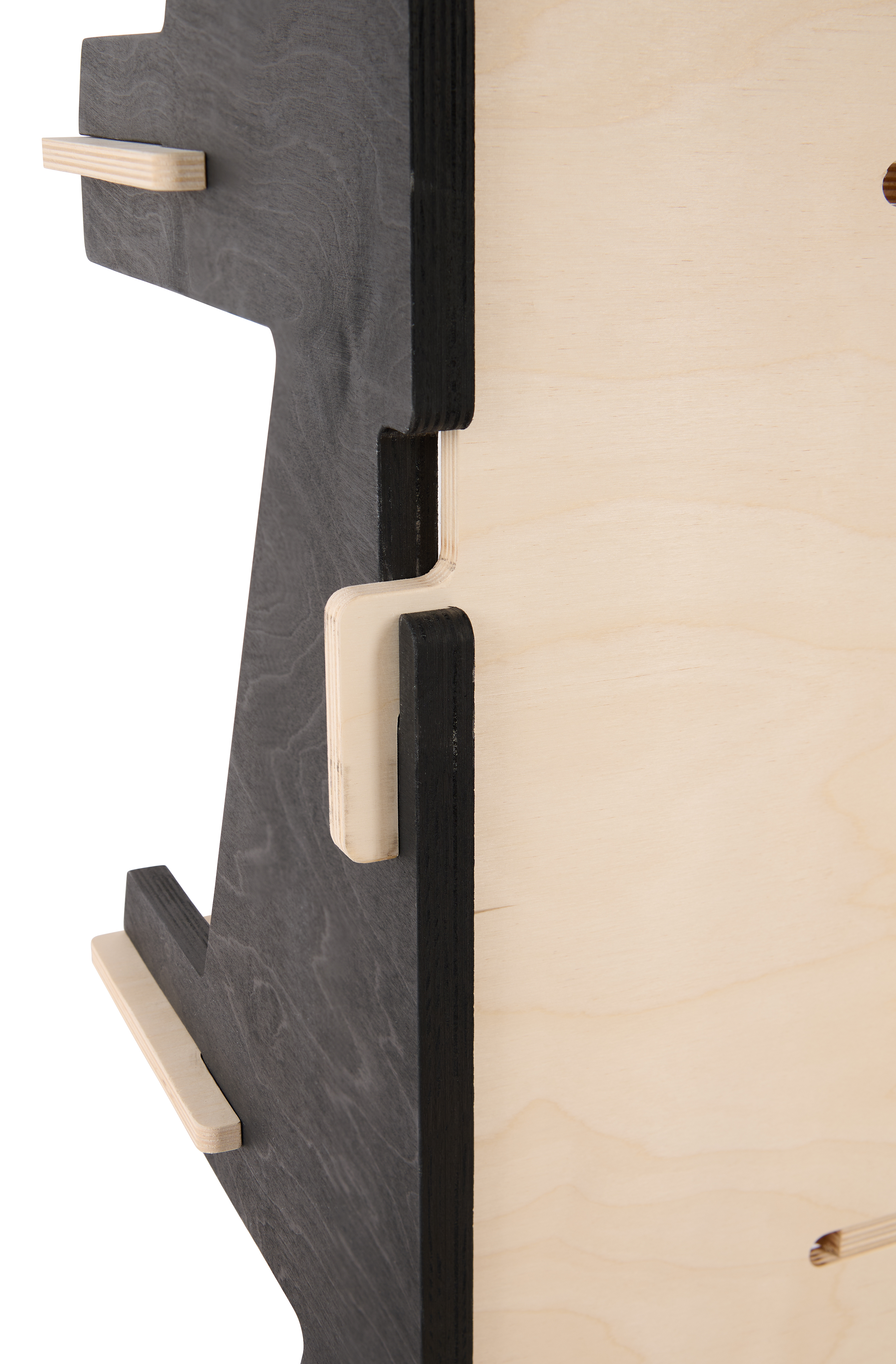 68 x 65 Clothing Rack with Shelves, Floor Standing, Eco-Friendly - Black/Natural - Image 6