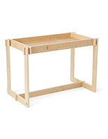 Wooden retail dump table made of eco-friendly poplar wood