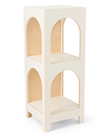 Arch display shelf with 35lb weight capacity per shelf