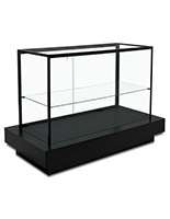 Illuminated display case​ with a max weight capacity of 100 pounds