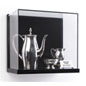 Silver Antiques Inside Wall Mount Acrylic Shadow Box Display