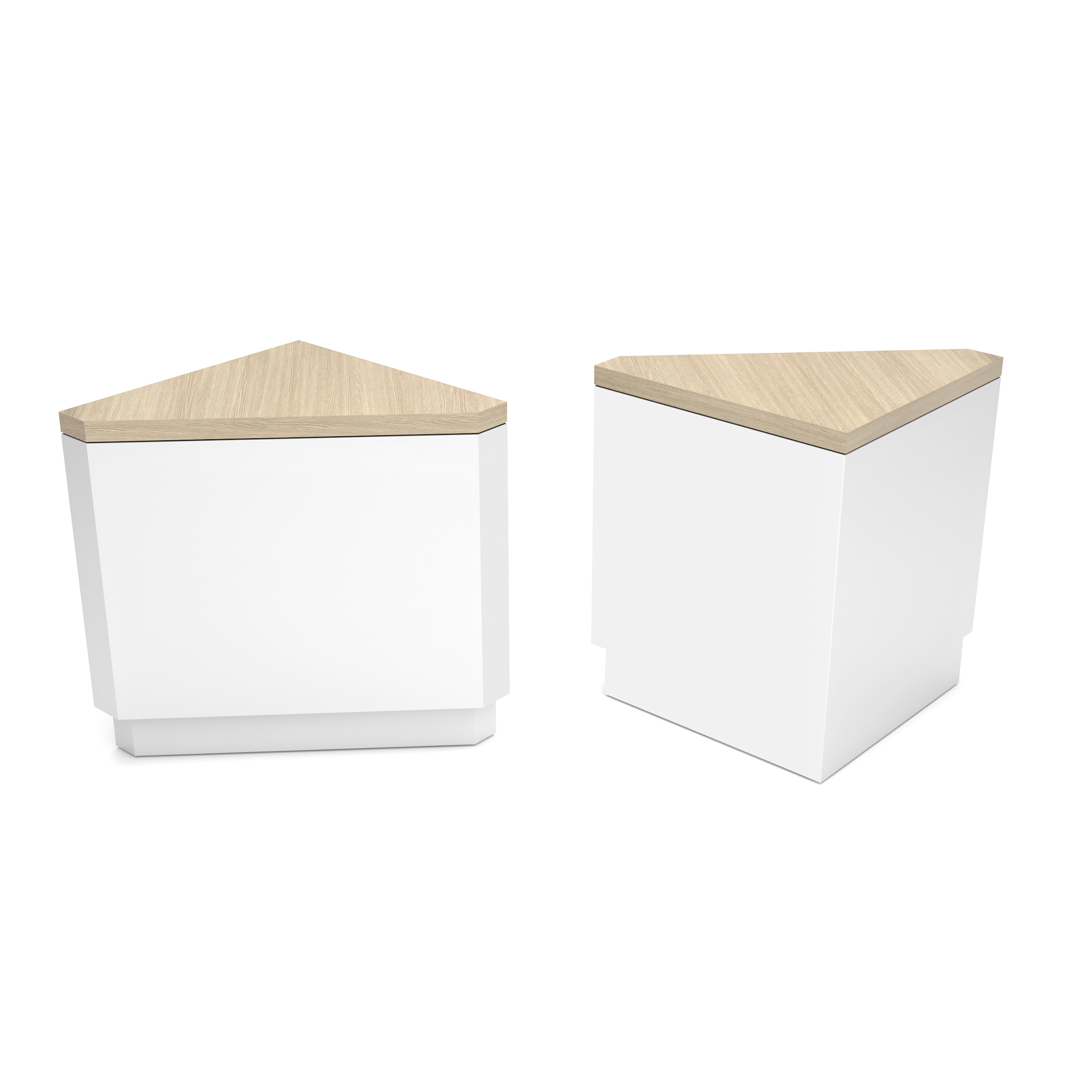 Corner Retail Counter w/ Matte Finish, Decorative Reveal, Ships Fully Assembled - Image 2