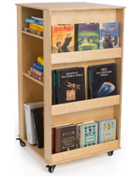 4-sided book display for classrooms