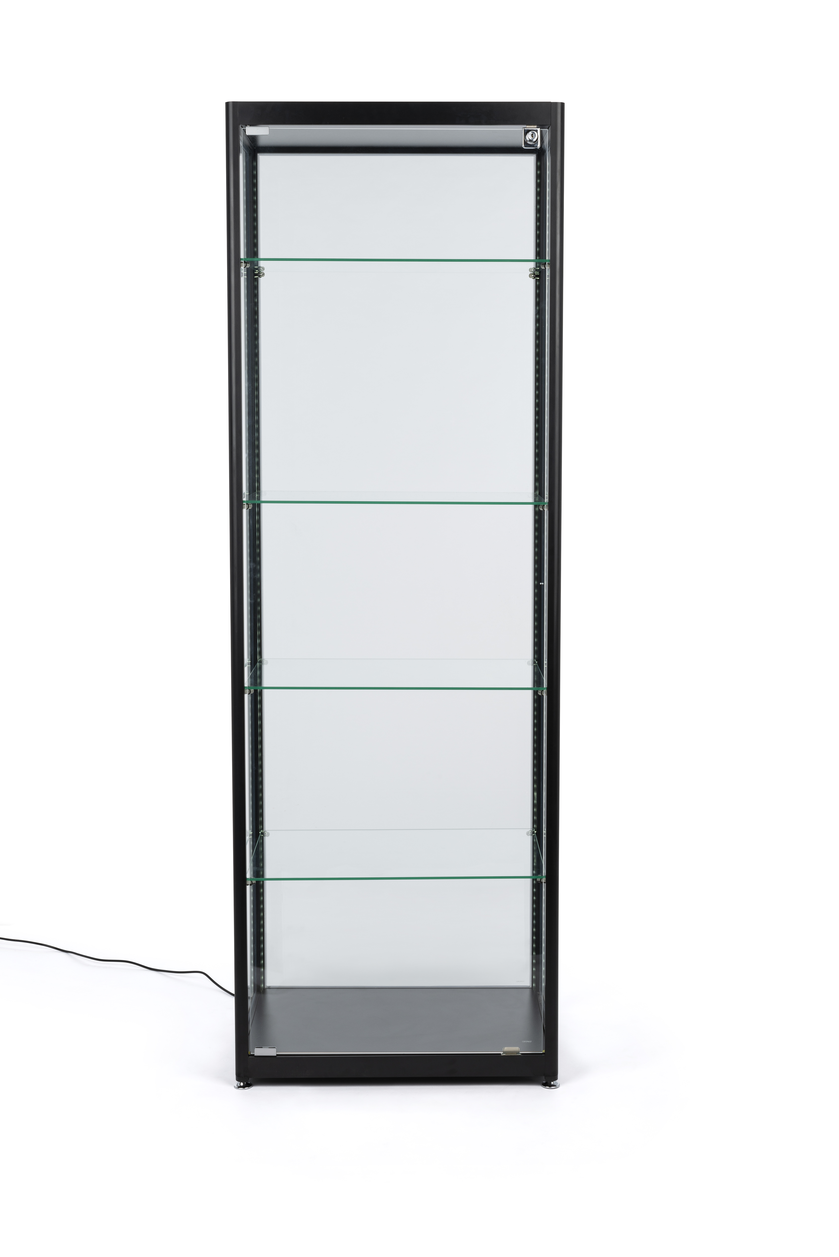 Acrylic Locking Cabinet w 5 Adjustable Shelves - 23.9 H x 15.9 W x 10.25  L