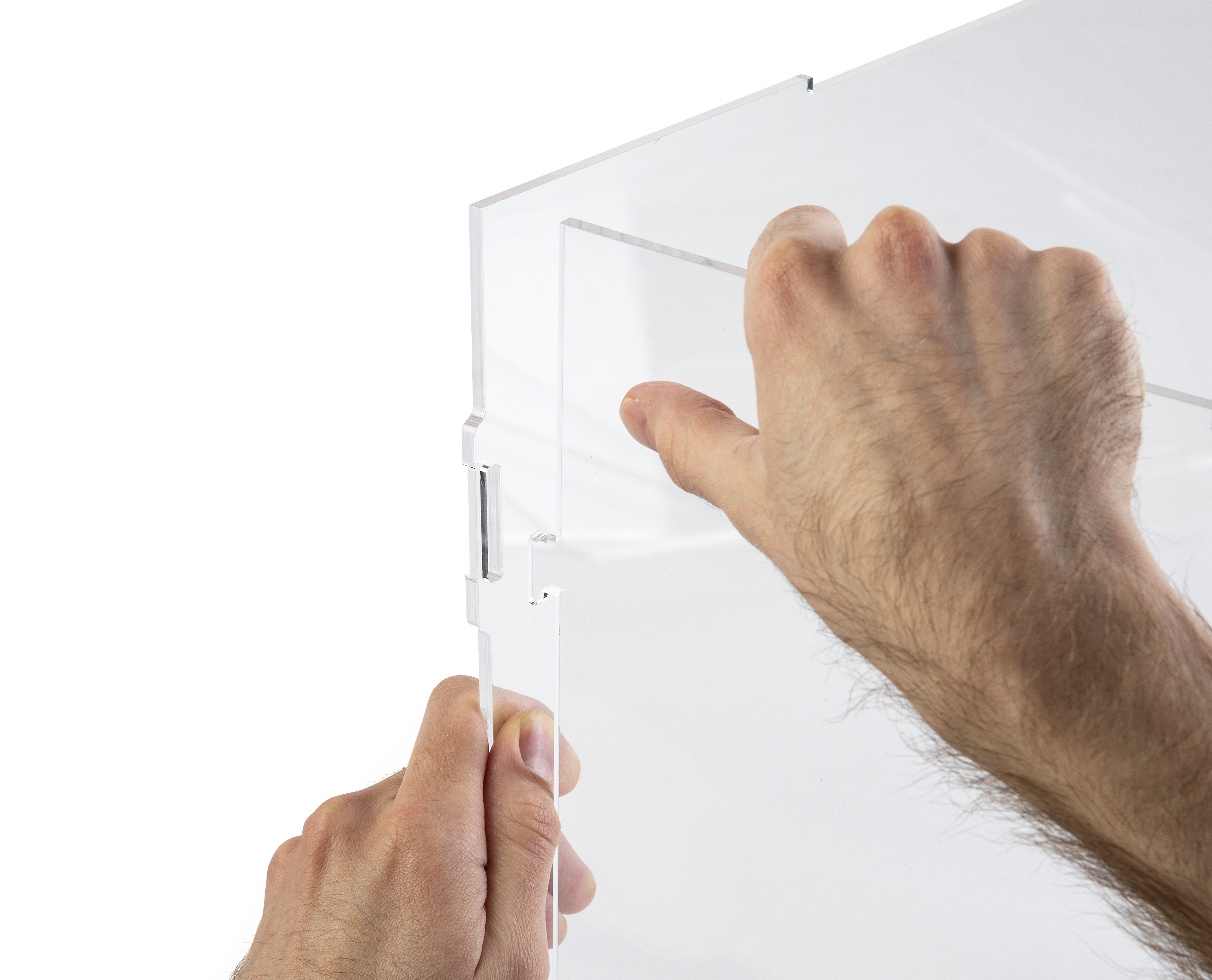 Collapsible Acrylic Display Box | 33 x 15 x 15 Knockdown Showcase ...