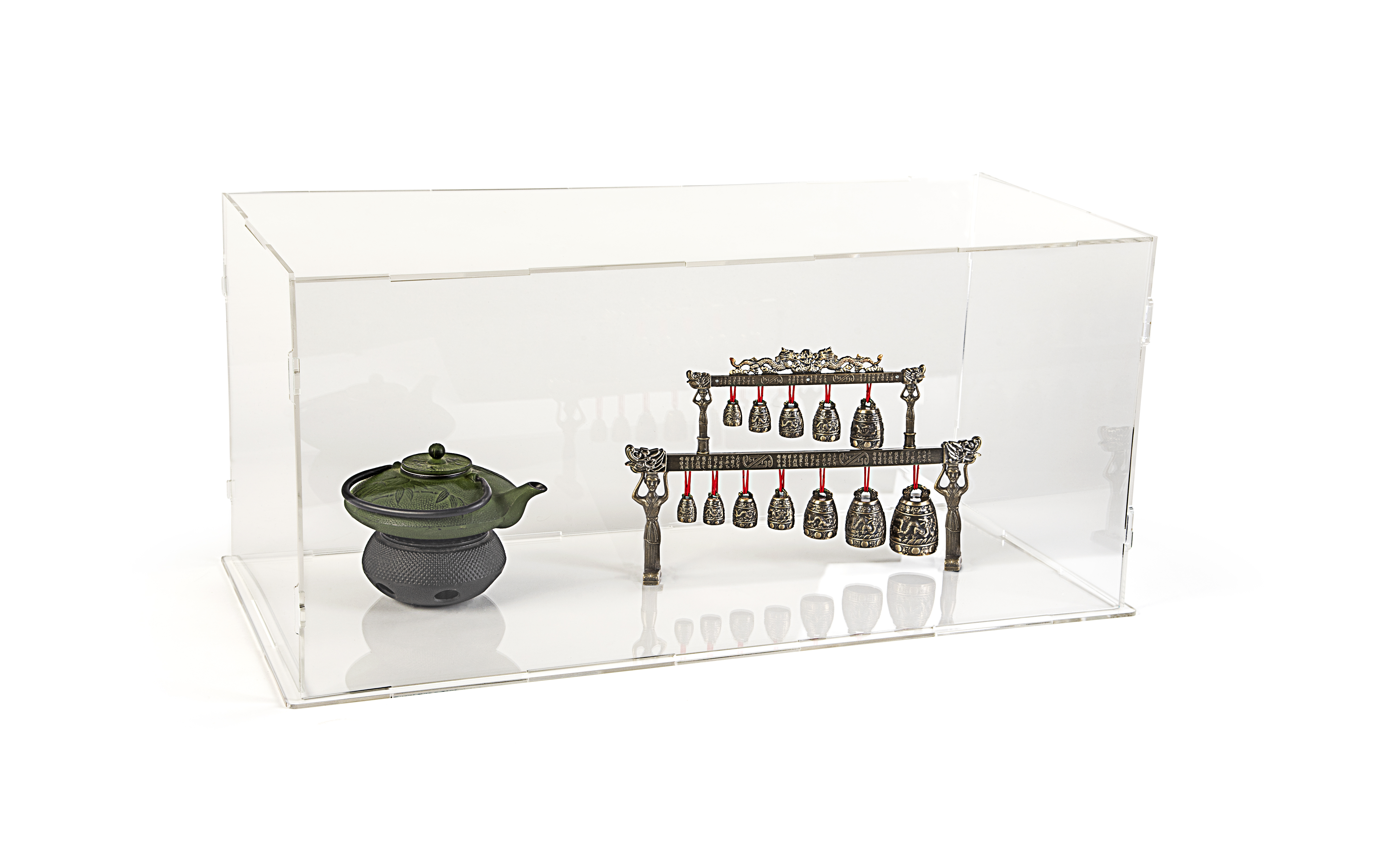 Collapsible Acrylic Display Box | 33 x 15 x 15 Knockdown Showcase ...
