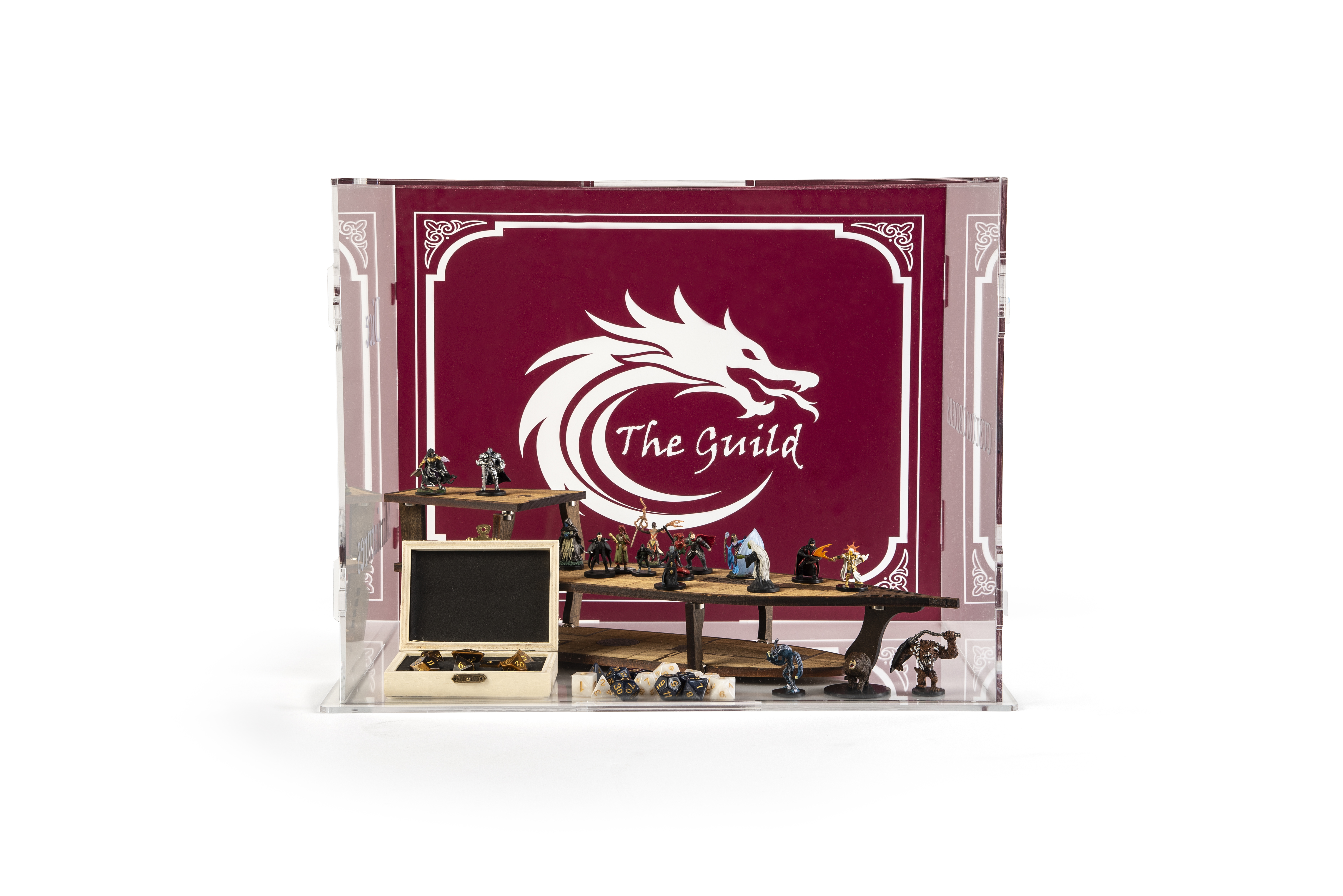 6-Sided Printed Display Riser Case | 19 x 15 x 15 Tabletop Box ...
