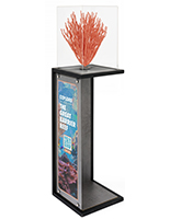 Custom display plinth with FSC certified wood