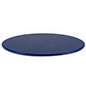 Blue 16" round display case base for DCR series with 0.5" thickness