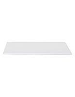 16" DCS series white counter display base with 0.5" thickness