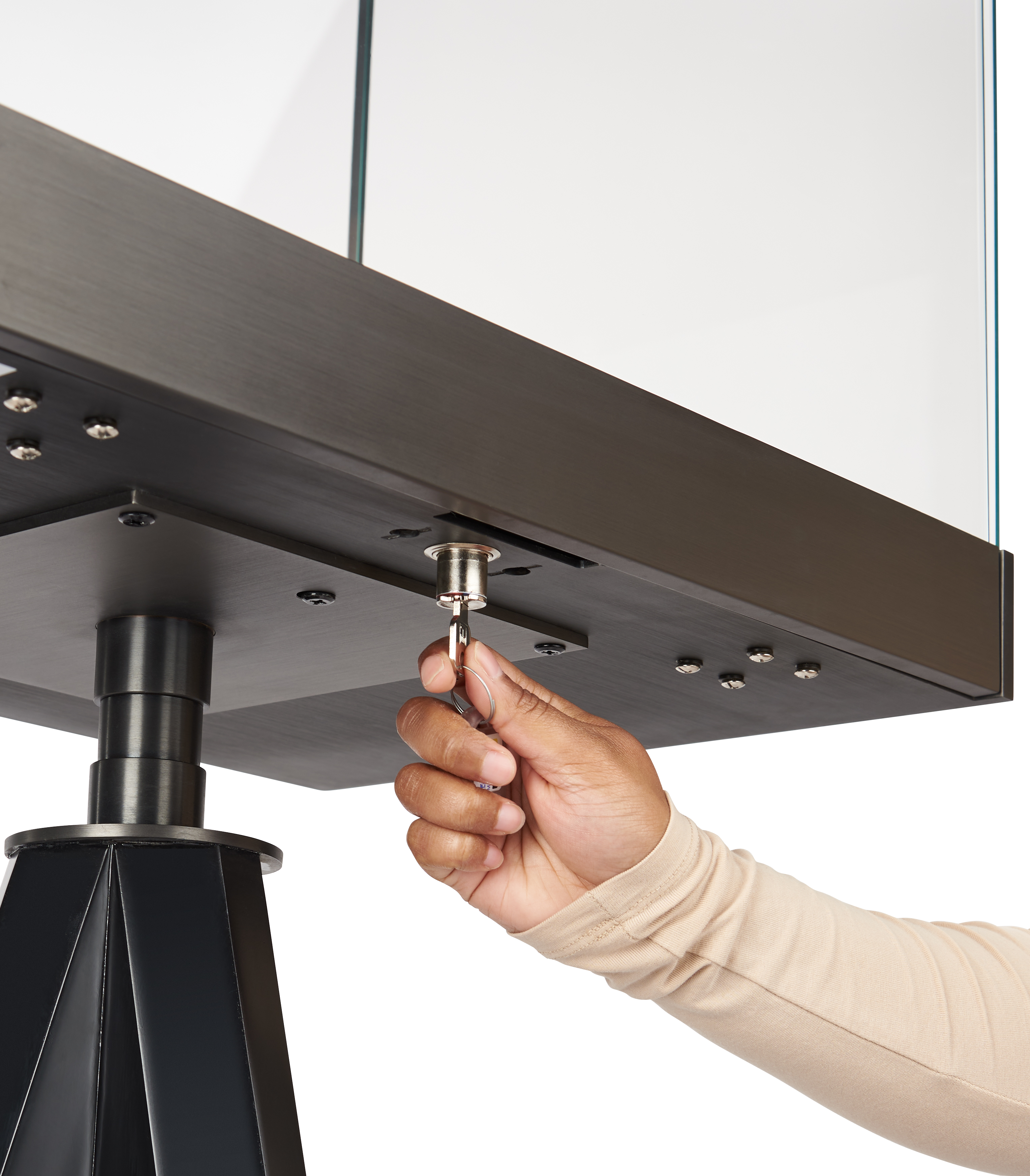 Glass Display Box with Tripod Base | Interior Illumination | Displays2Go