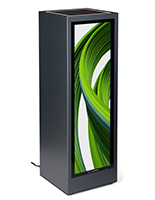 Pedestal display with digital sign with Android 11 OS