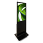 Digital display advertising floor stand with 450 nits brightness