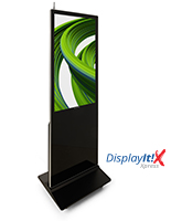 Digital display advertising floor stand with displayit xpress software included 