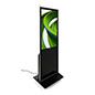 Advertising multimedia kiosk with multi-color options 