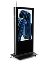Double-sided digital non-touch display with 55-inch screens