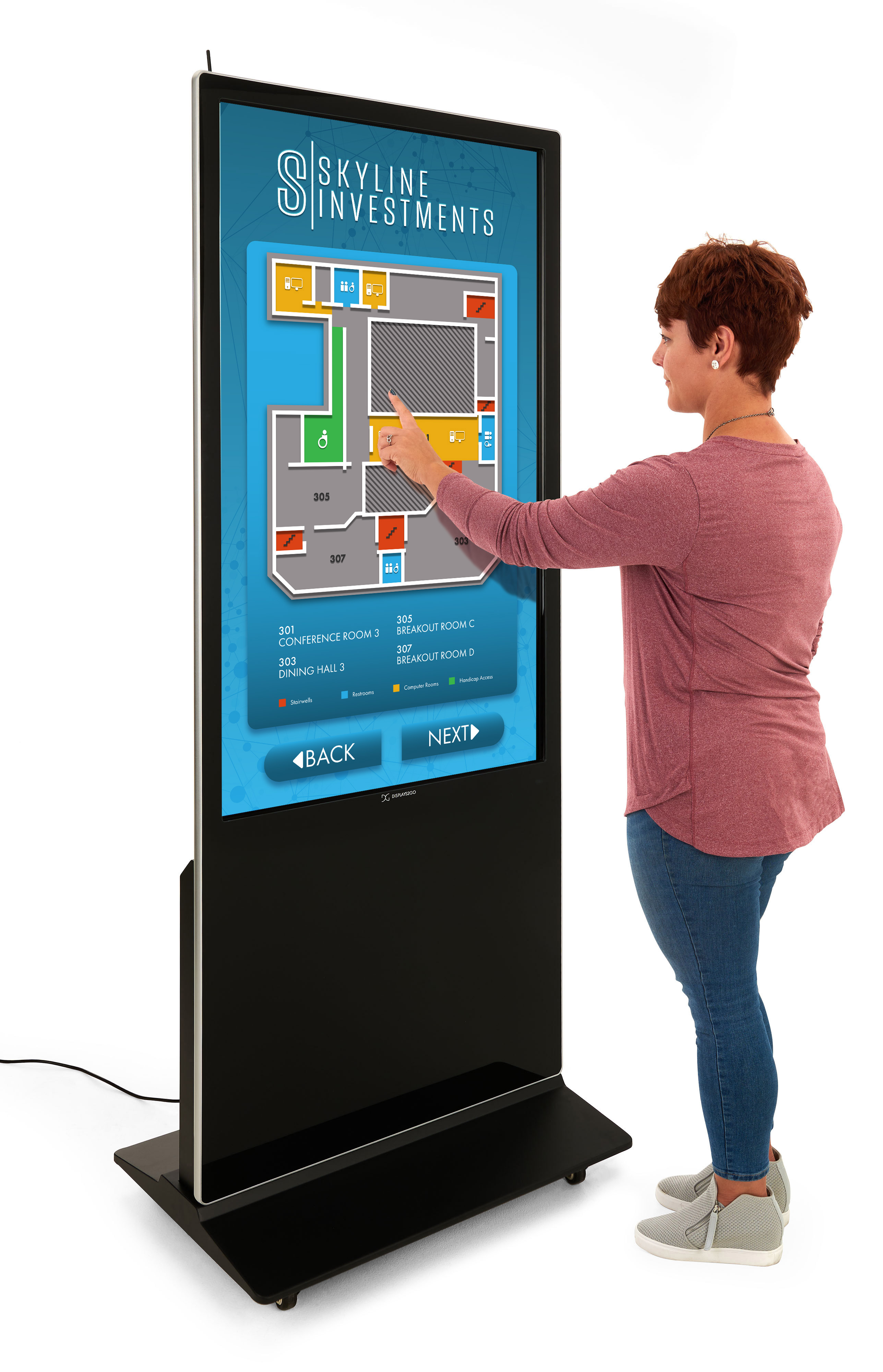 touch screen kiosk design template