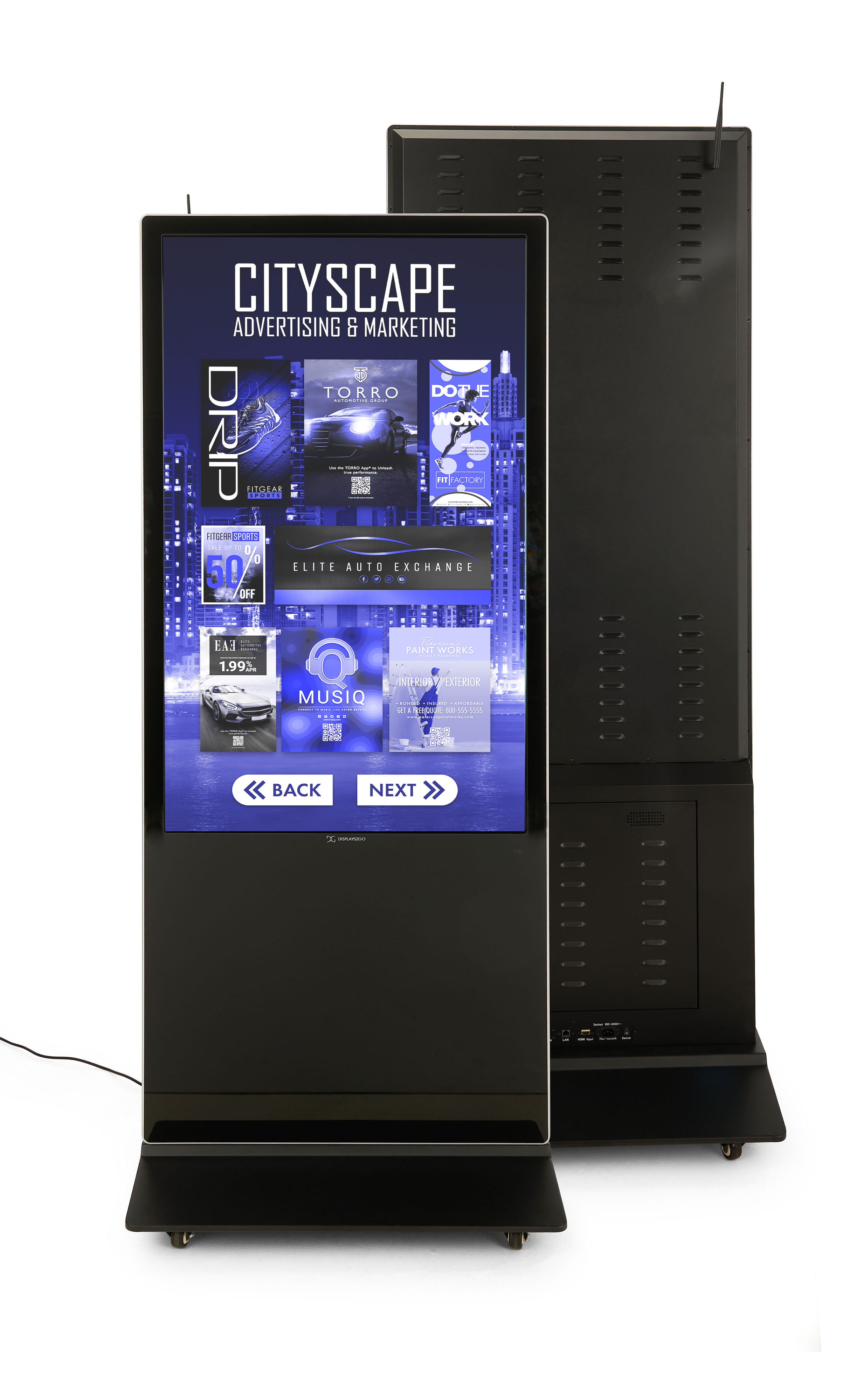 Advertising Multimedia Kiosk | Touchscreen Panel | Displays2Go