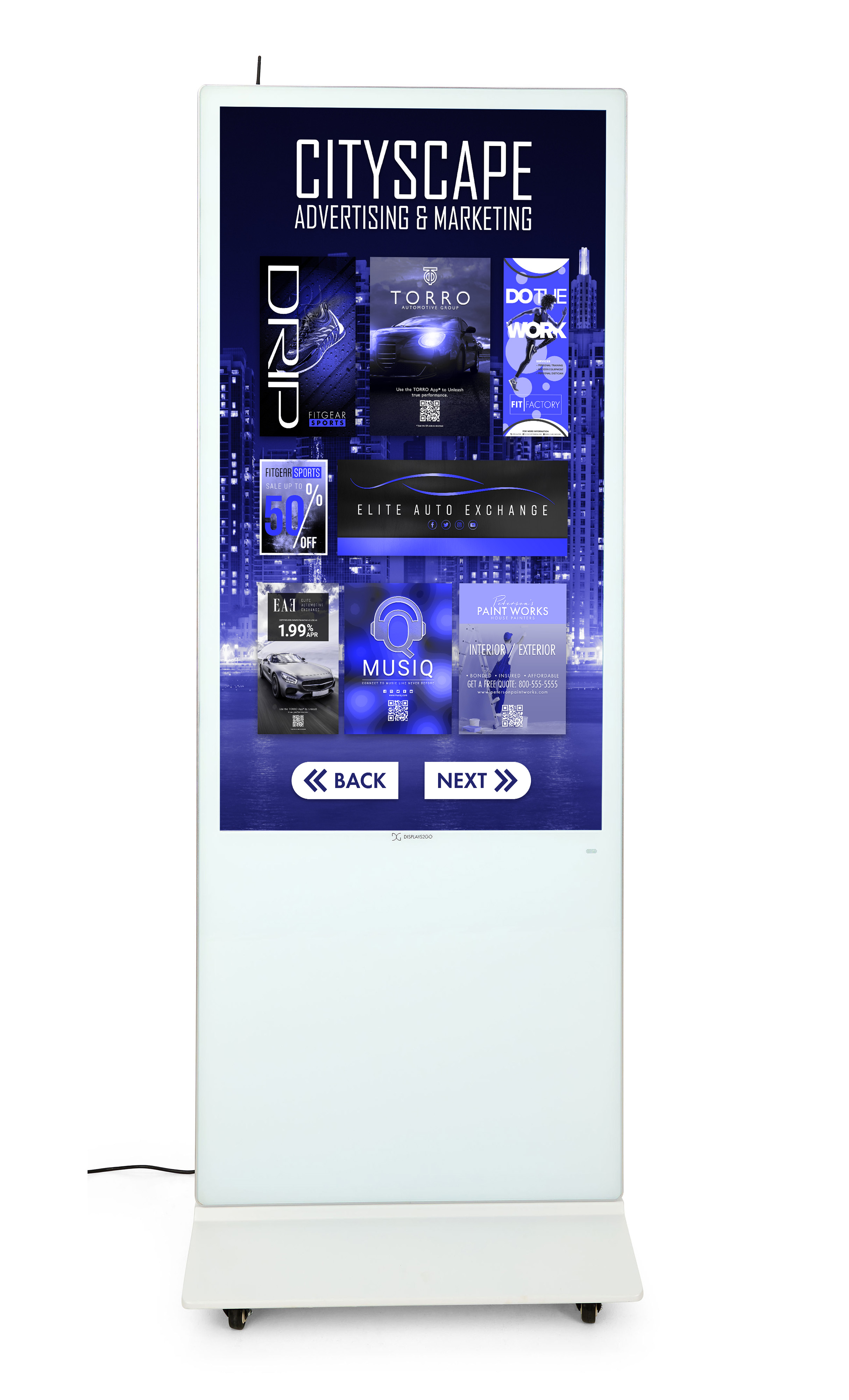 Advertising Multimedia Kiosk | Touchscreen Panel | Displays2Go