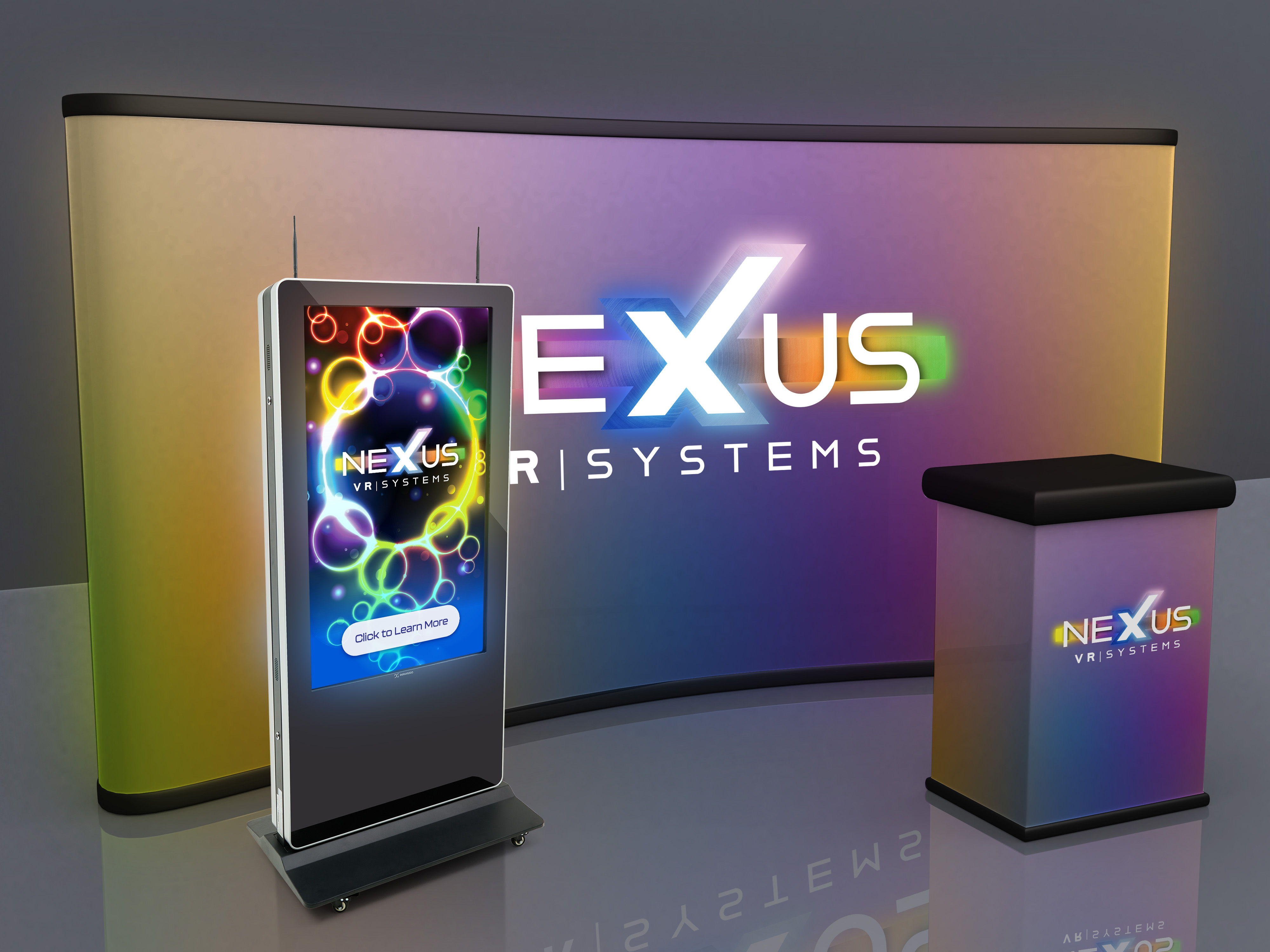 Double-Sided Digital Vertical Touchscreen Kiosk | Dual HD Display ...