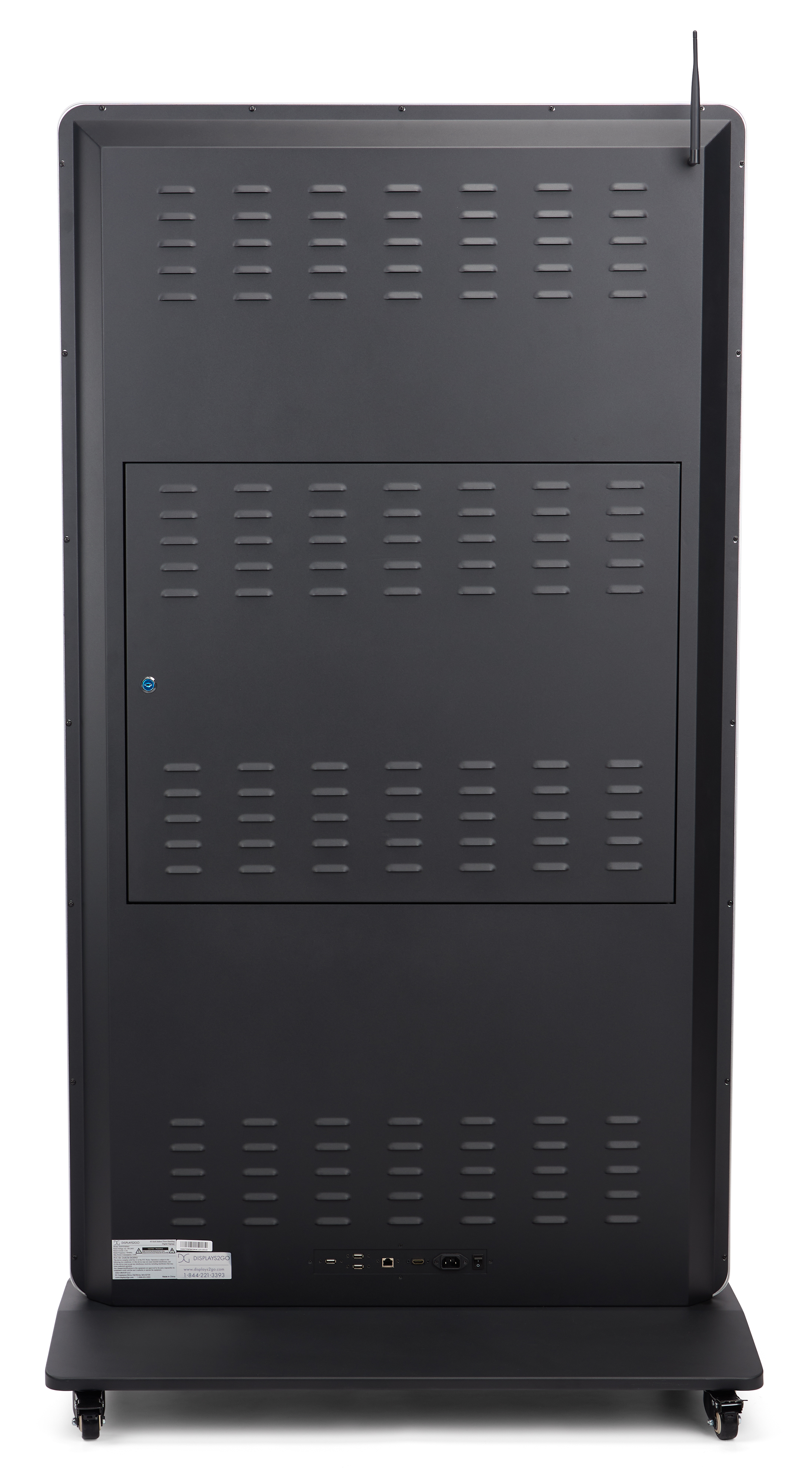 43"-75" Non-Touch Digital Poster Kiosk, Single Sided, Android OS, Caster Wheels - Image 5