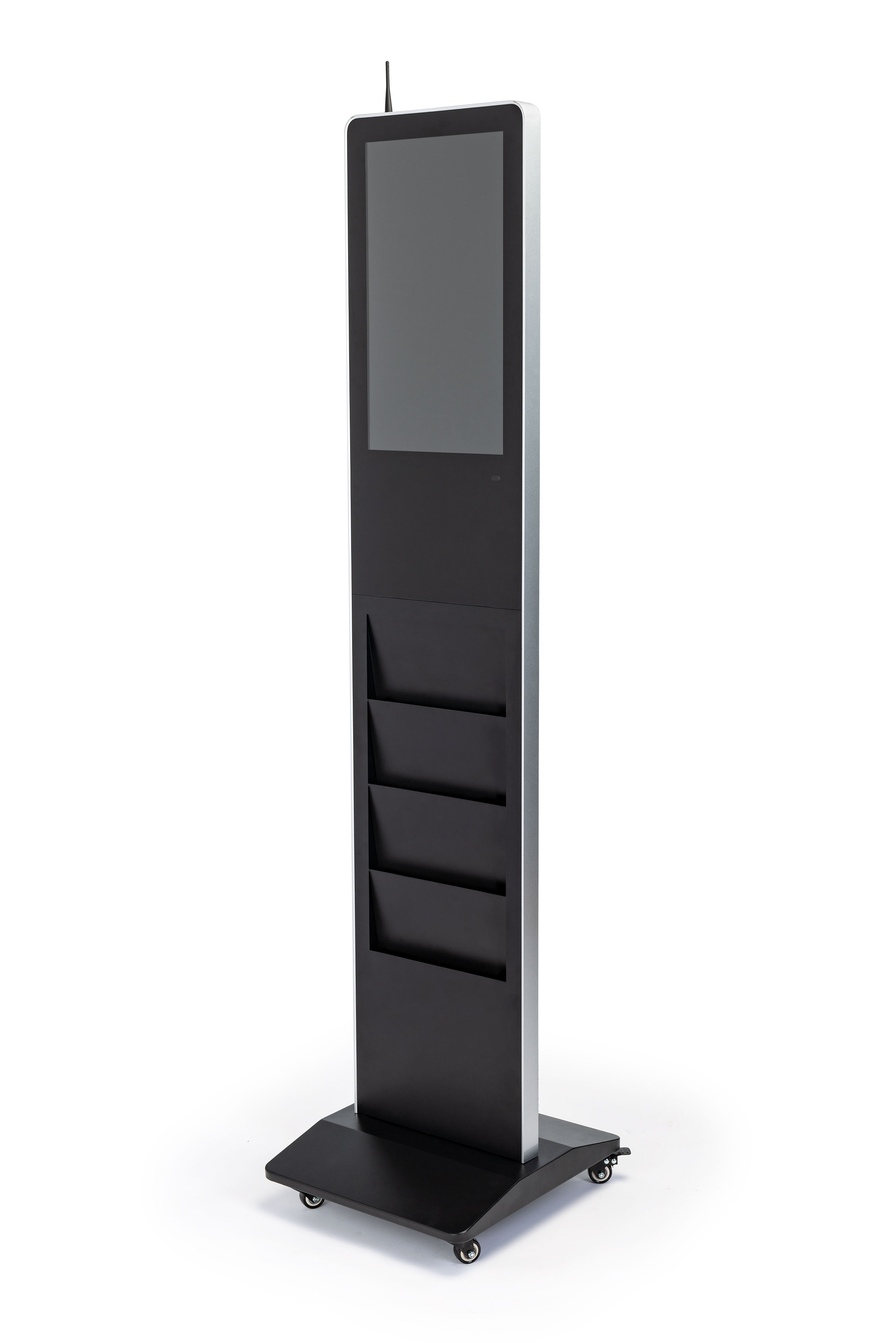 Magazine Rack Sign Freestanding Magazine Rack Digital Signage | Video & WIFI Capable ...