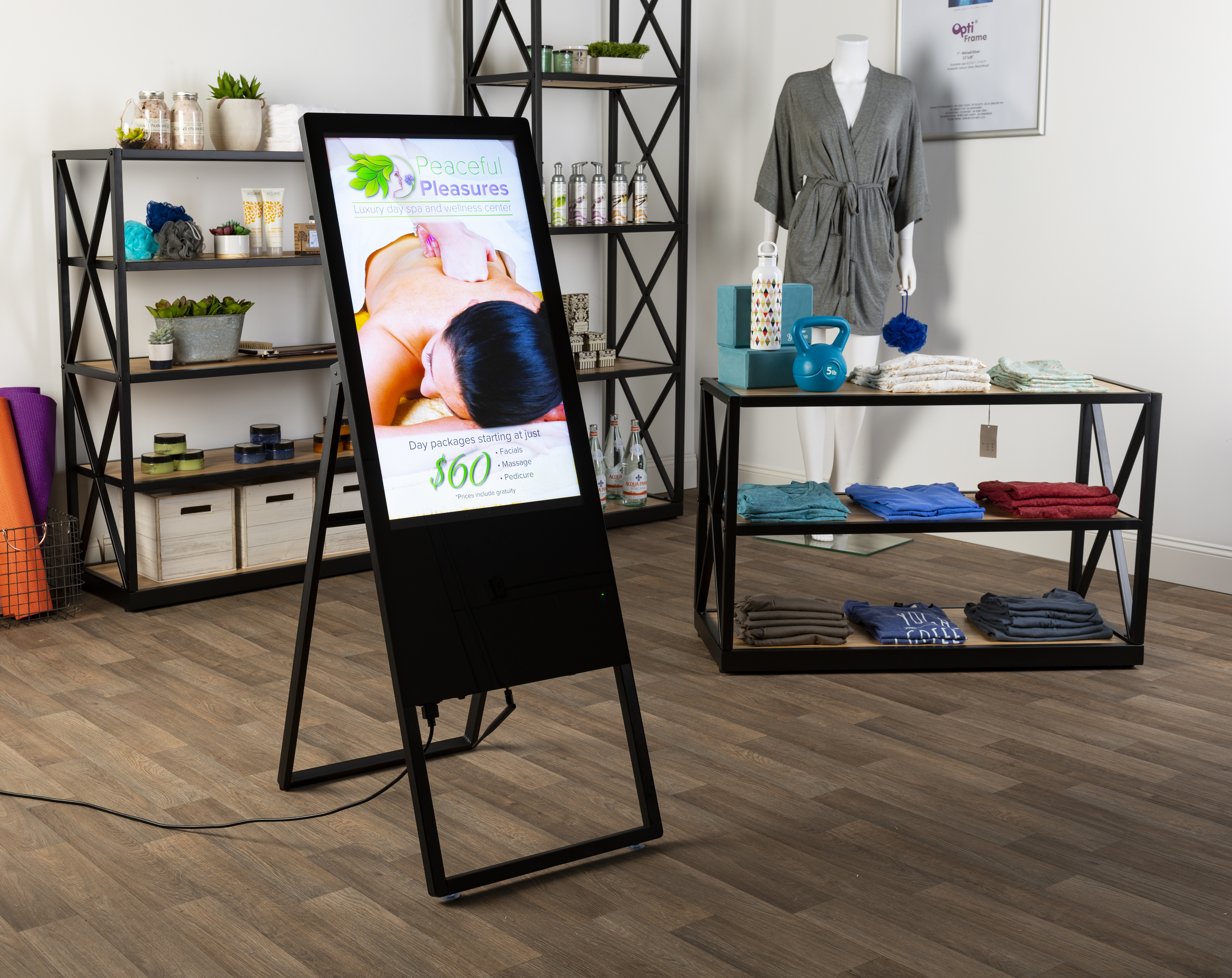 Advanced Display Sign A-Frame Digital Sign | 32-inch 1080p Display | Displays2Go