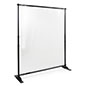 Sneeze shield room divider with portable aluminum frame