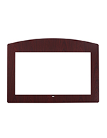 Adhesive decorative faceplate for commercial monitors made of PVC