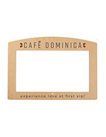 Stick-on faceplate for commercial monitors with custom printing on PVC